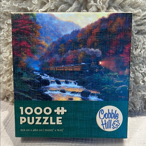 🔴3/$25🔴Cobble Hill puzzle 1000 piece Scenic Train Journey - Picture 1 of 4